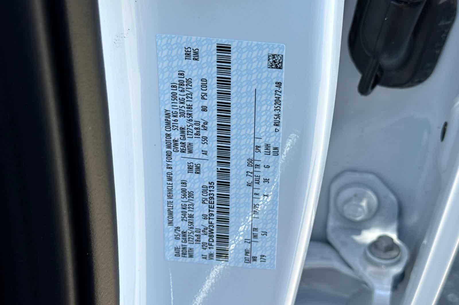 New 2026 Ford Super Duty F-350 SRW Chassis Cab Truck