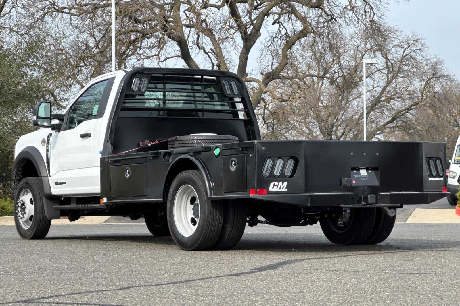 New 2025 Ford F-550 Regular Cab Steel Flatbed Truck