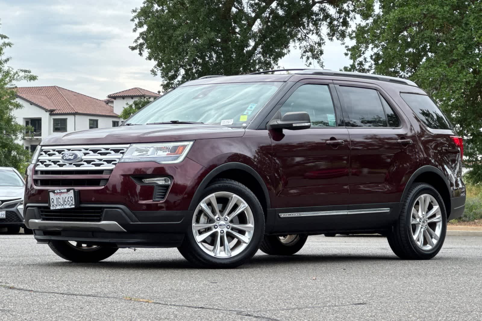 Red (Burgundy Velvet Metallic Tinted Clearcoat) 2019 Ford Explorer XLT AWD SUV / Crossover All-Wheel Drive 6-Speed Automatic