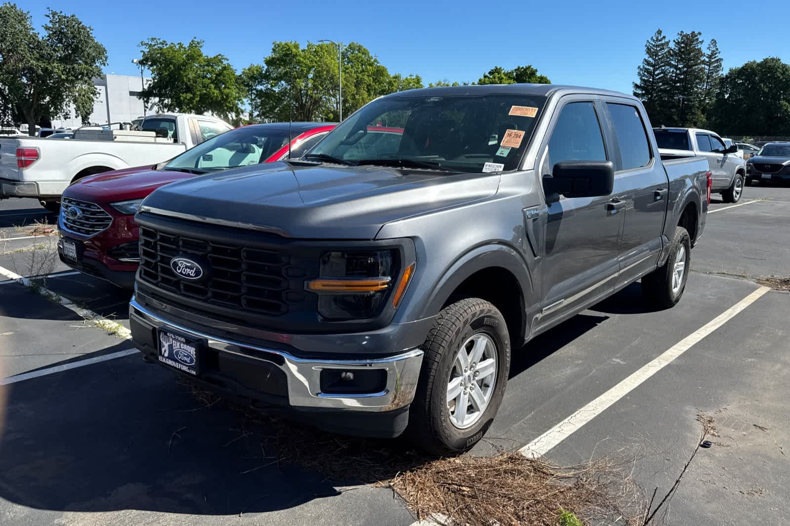 Gray 2025 Ford F-150 XL SuperCrew 4WD Pickup Truck Four-Wheel Drive Automatic