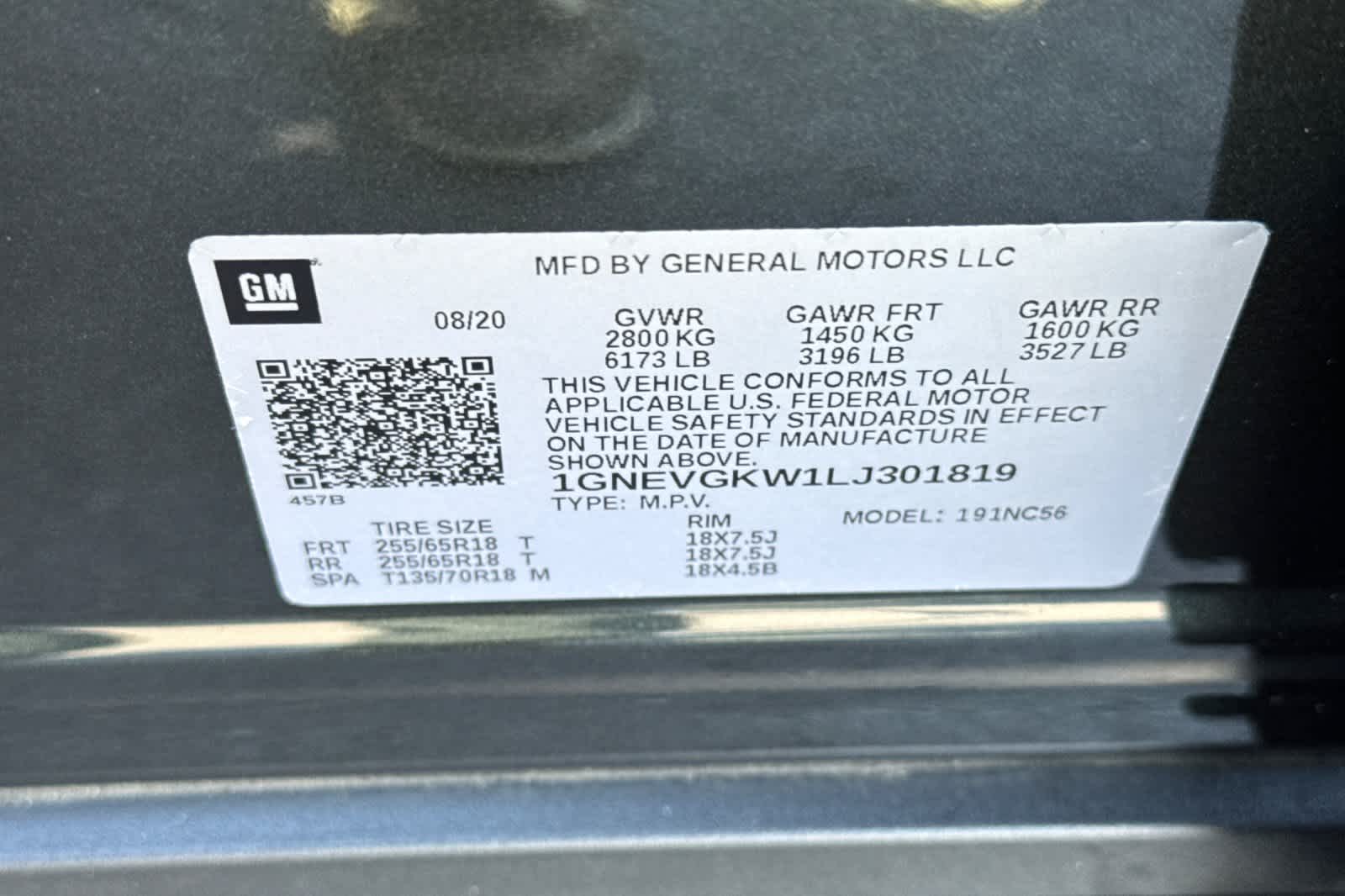 Used 2020 Chevrolet Traverse SUV