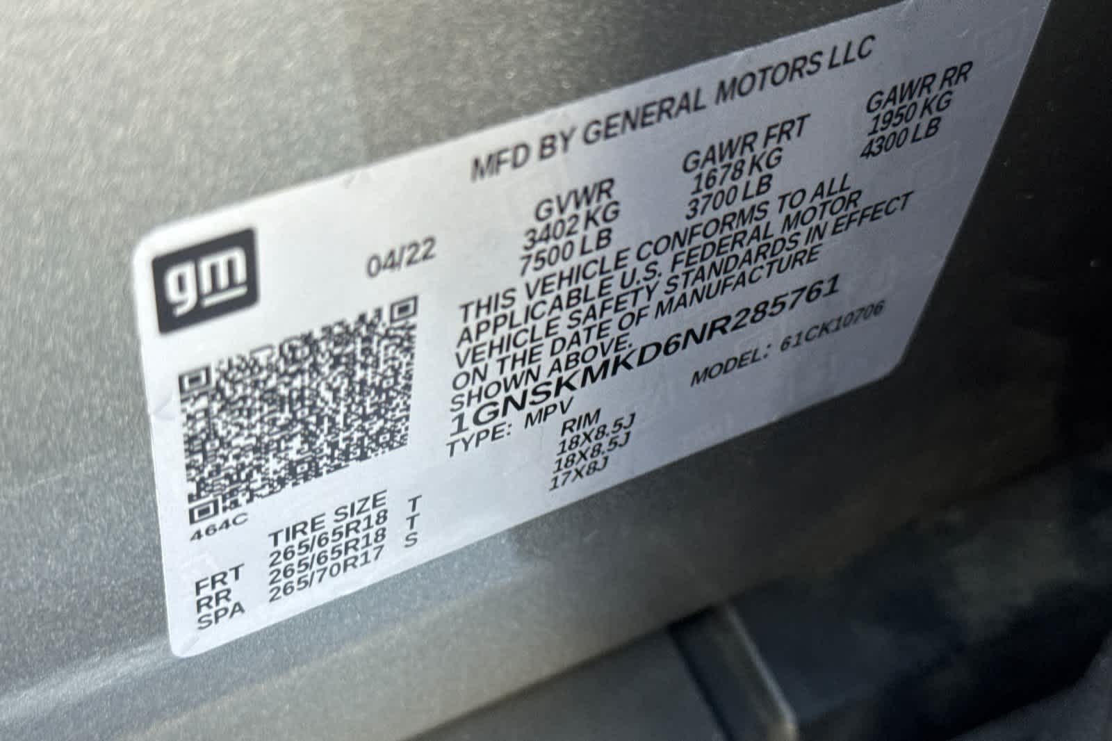 Used 2022 Chevrolet Tahoe SUV