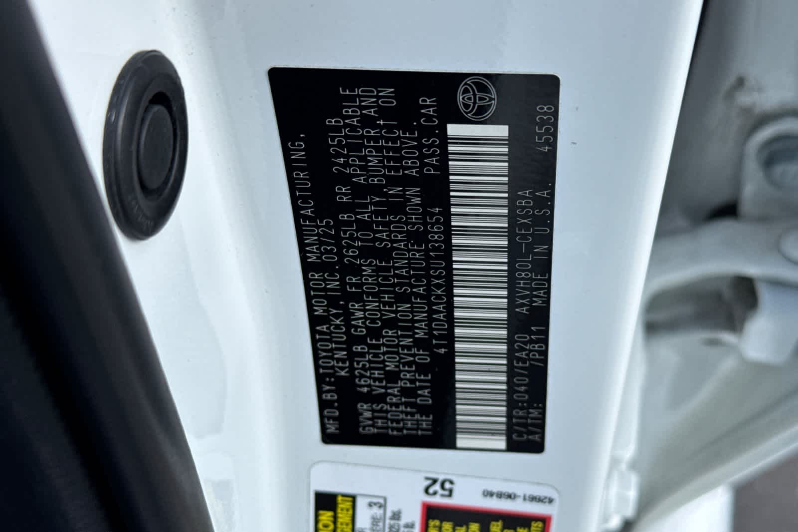 Used 2025 Toyota Camry Sedan
