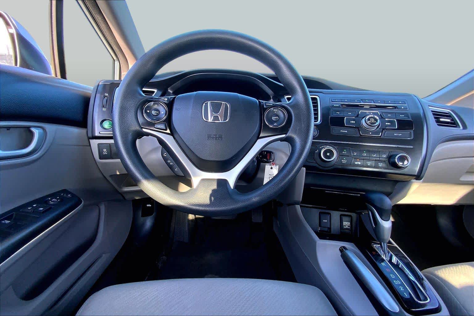 2013 Honda Civic LX Alabaster Silver Metallic at Group 1 Toyota Southwest