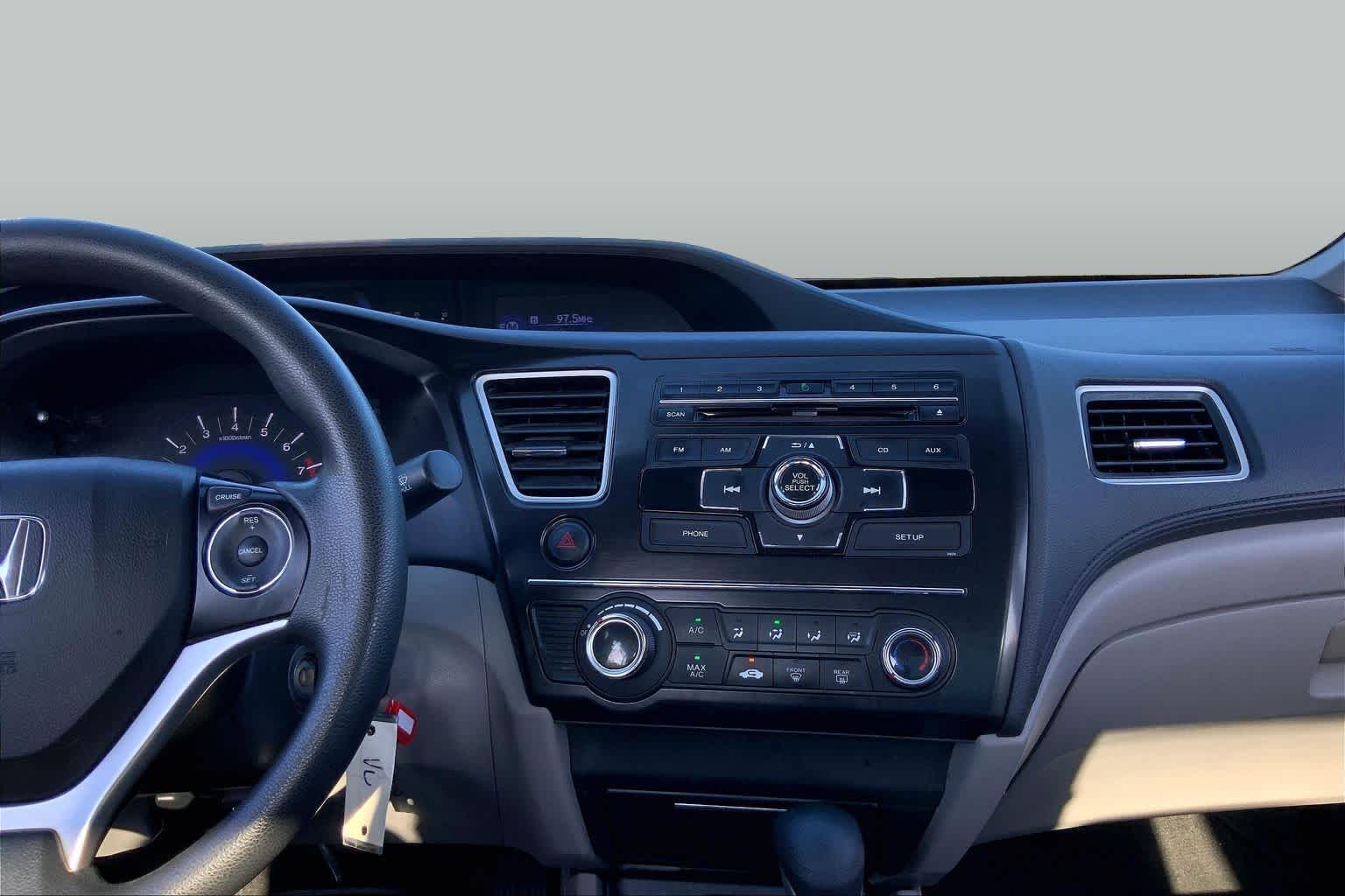 2013 Honda Civic LX Alabaster Silver Metallic at Group 1 Toyota Southwest