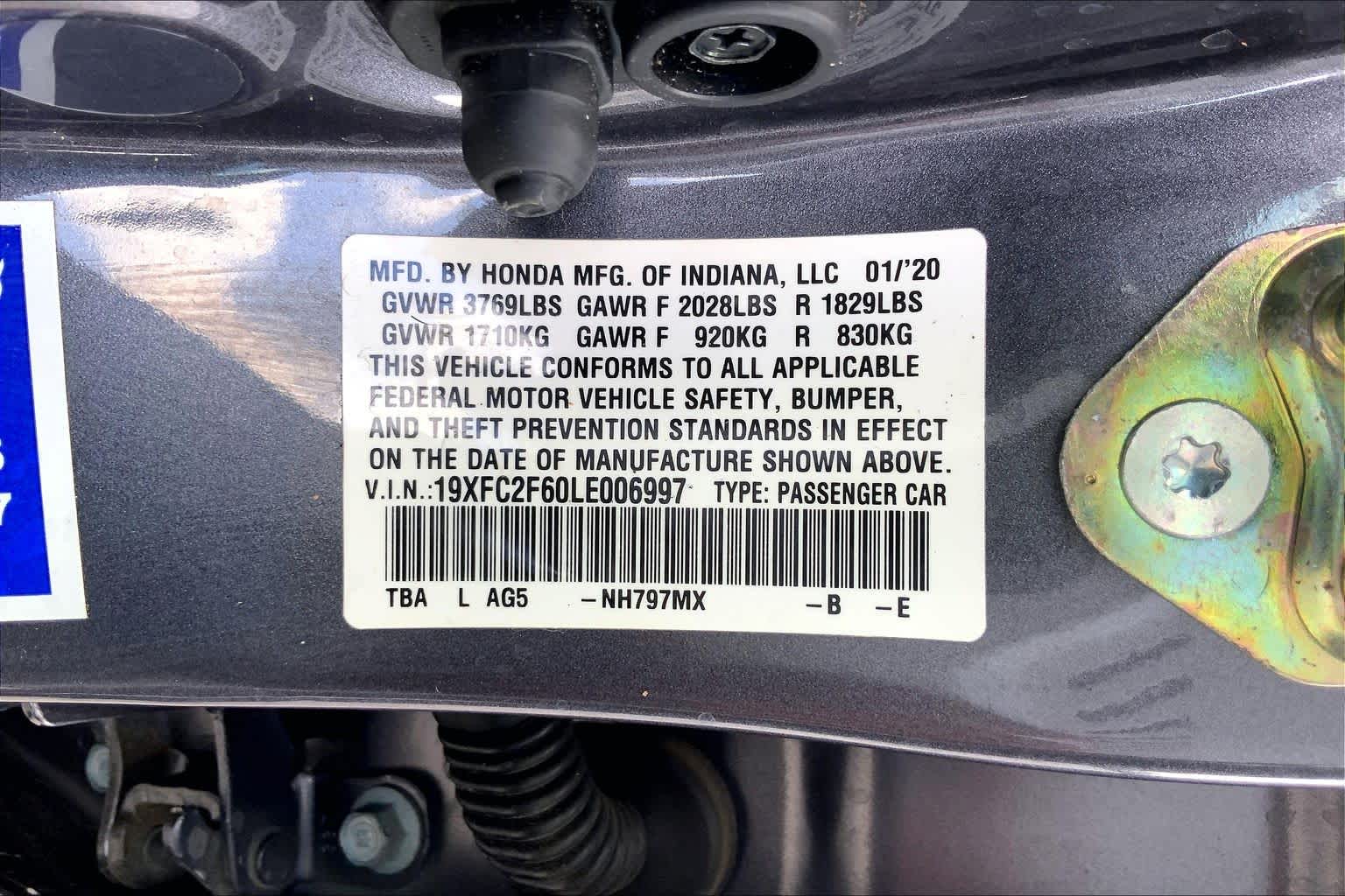 2020 Honda Civic Sedan LX Modern Steel Metallic at Auto Boutique Texas