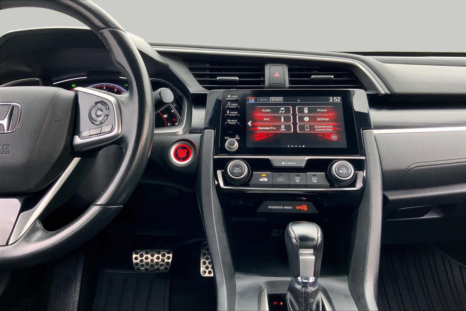 2020 Honda Civic Sedan Sport Crystal Black Pearl at Sterling McCall Nissan