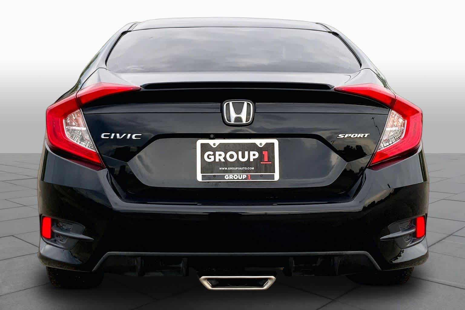 2020 Honda Civic Sedan Sport Crystal Black Pearl at Sterling McCall Nissan
