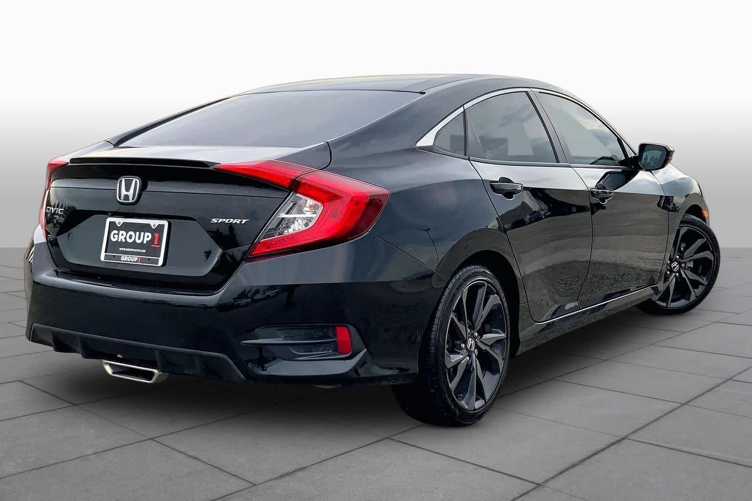 2020 Honda Civic Sedan Sport Crystal Black Pearl at Sterling McCall Nissan