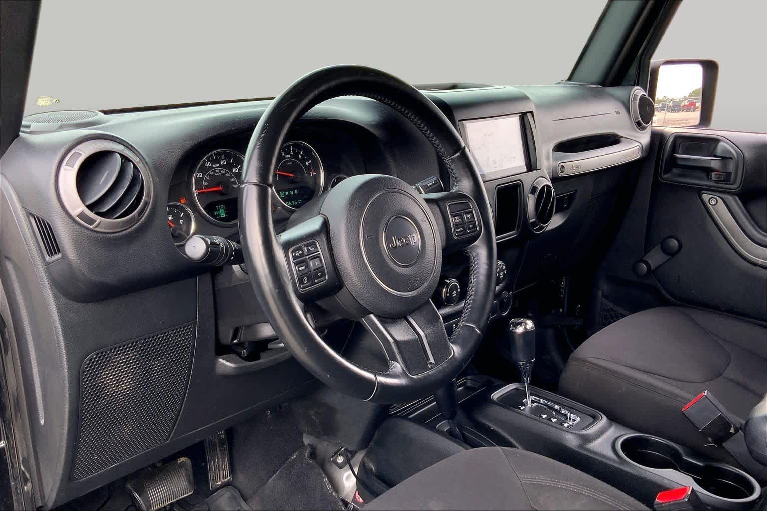 2017 Jeep Wrangler Unlimited Willys Wheeler Black Clearcoat at Lexus of Clear Lake