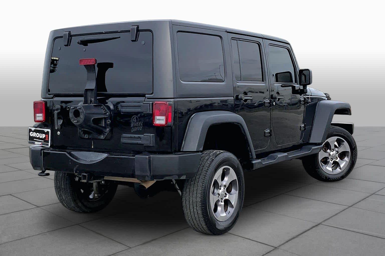 2017 Jeep Wrangler Unlimited Willys Wheeler Black Clearcoat at Lexus of Clear Lake