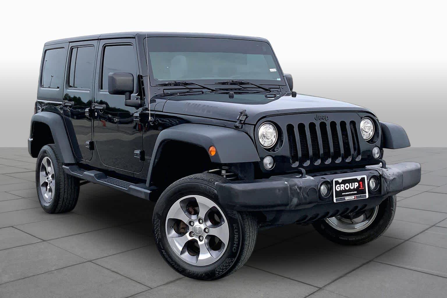 2017 Jeep Wrangler Unlimited Willys Wheeler Black Clearcoat at Lexus of Clear Lake