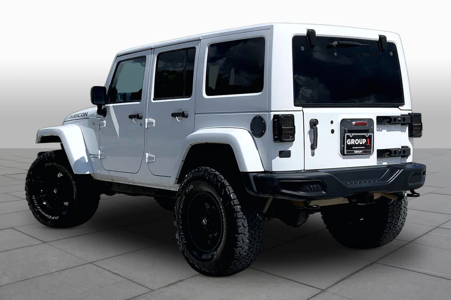 2014 Jeep Wrangler Unlimited Rubicon X Bright White Clearcoat at Mac Haik Ford