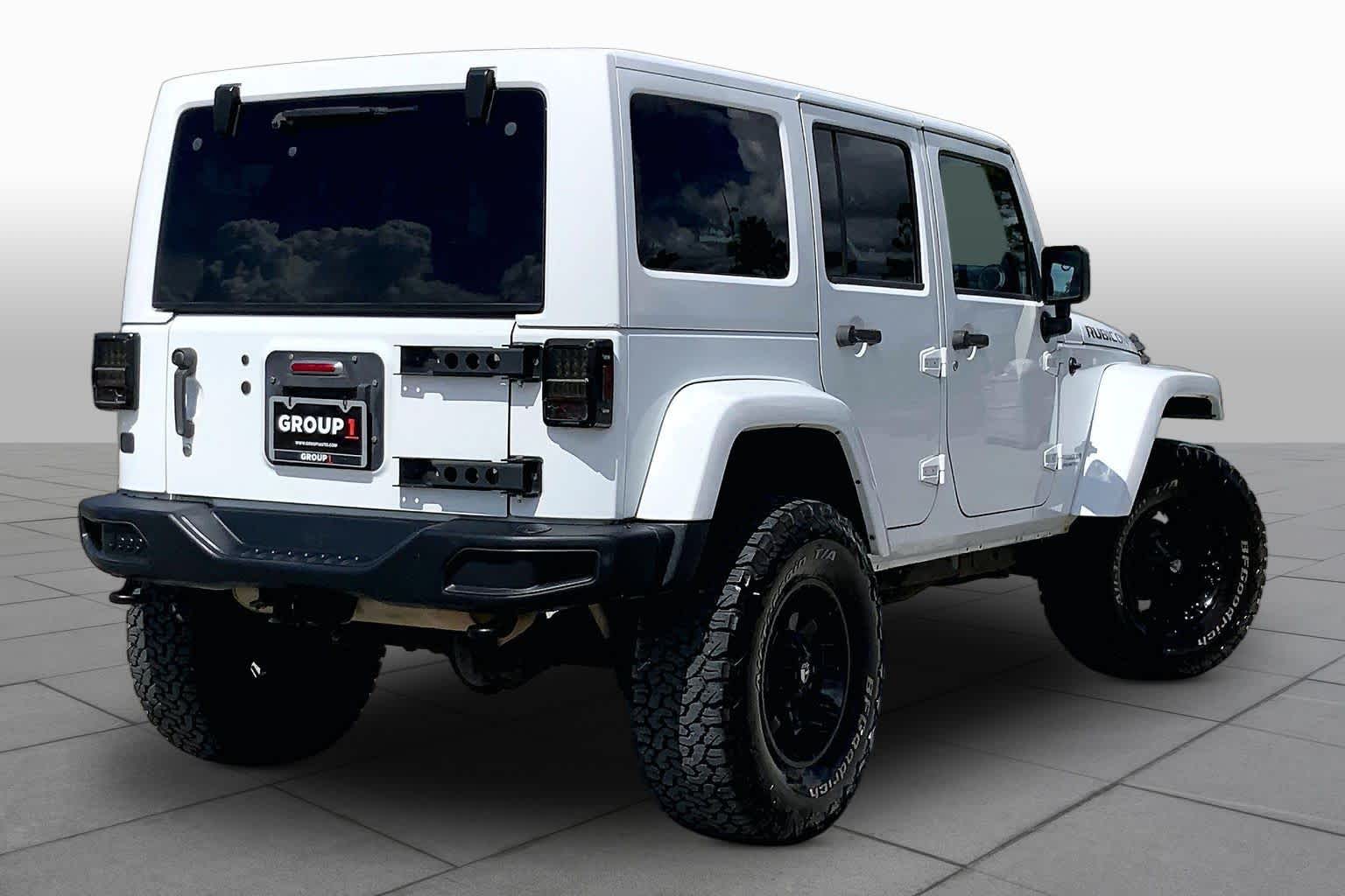 2014 Jeep Wrangler Unlimited Rubicon X Bright White Clearcoat at Mac Haik Ford