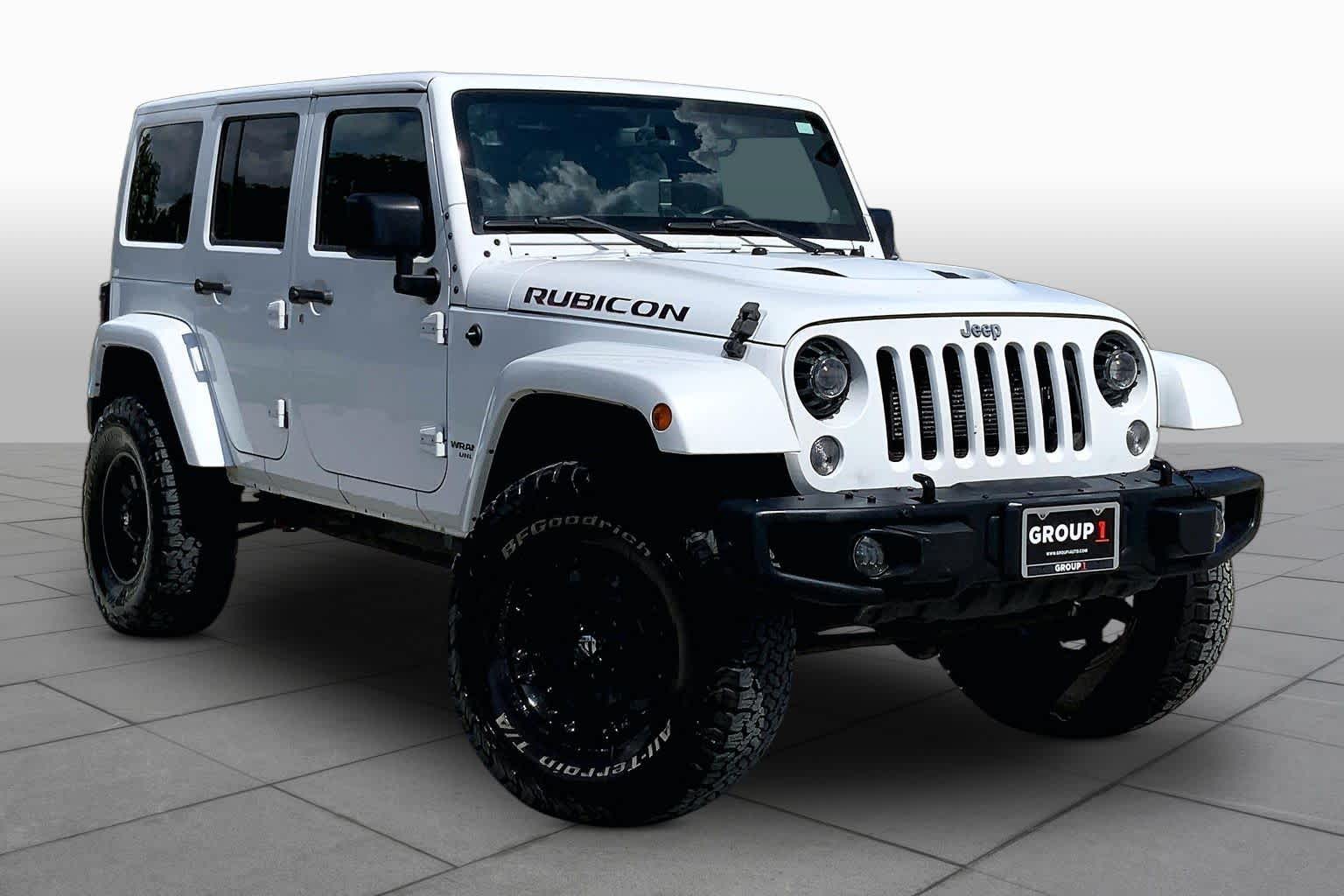 2014 Jeep Wrangler Unlimited Rubicon X Bright White Clearcoat at Mac Haik Ford