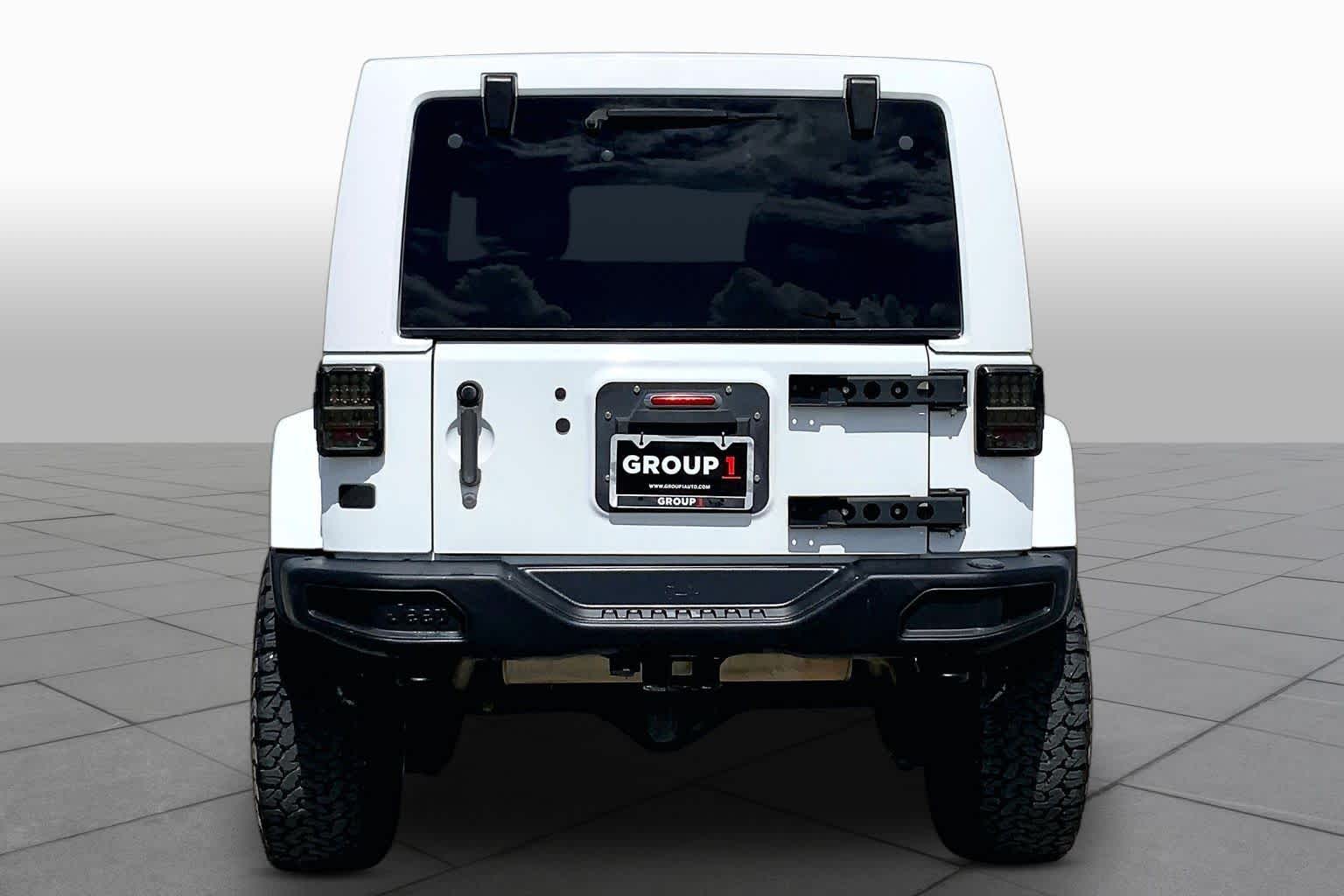 2014 Jeep Wrangler Unlimited Rubicon X Bright White Clearcoat at Mac Haik Ford