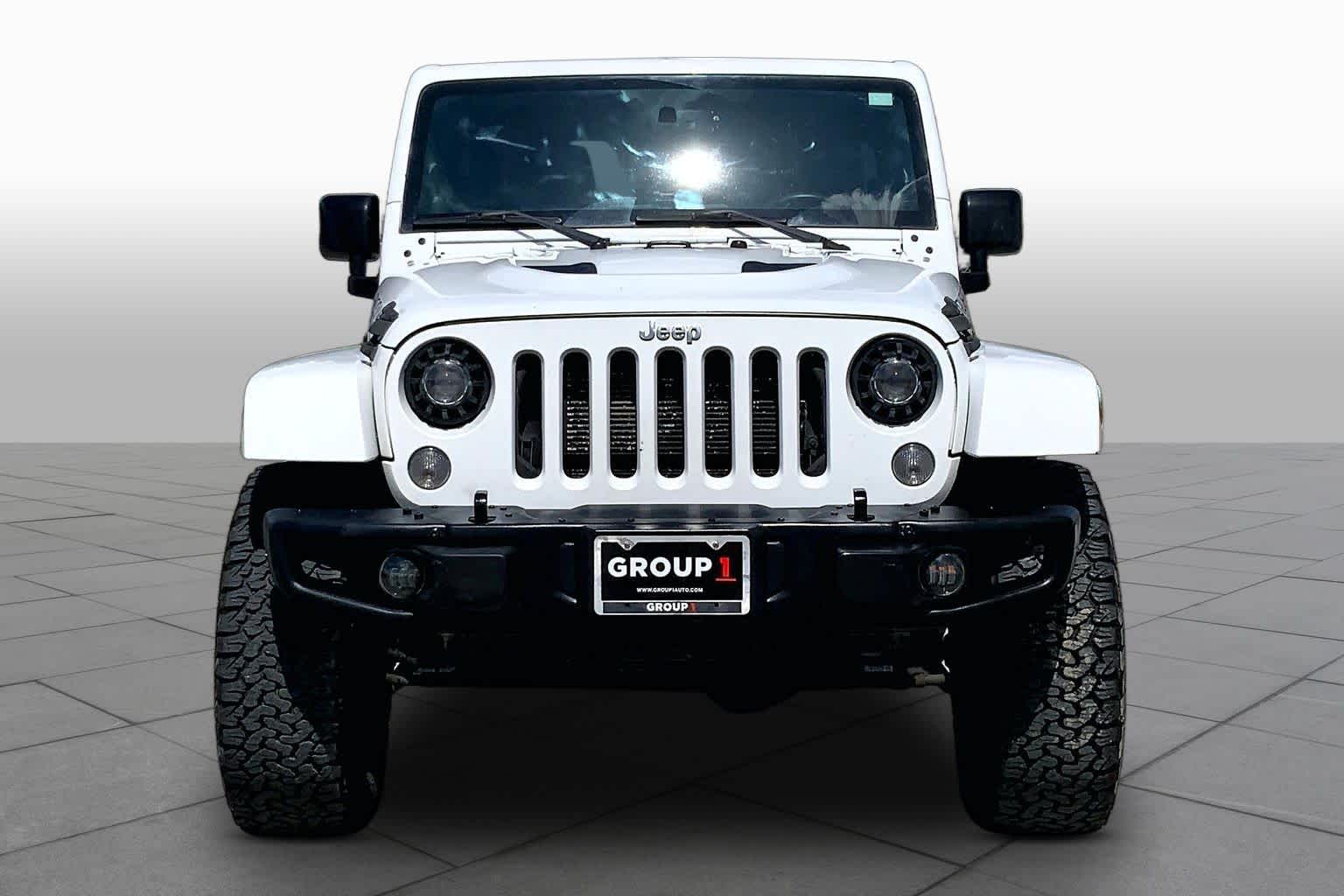 2014 Jeep Wrangler Unlimited Rubicon X Bright White Clearcoat at Mac Haik Ford