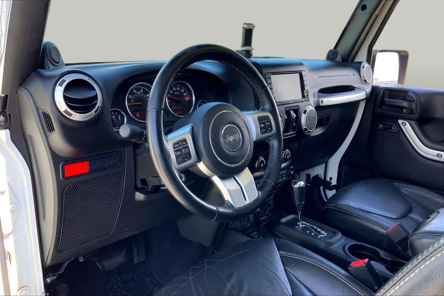 2014 Jeep Wrangler Unlimited Rubicon X Bright White Clearcoat at Mac Haik Ford