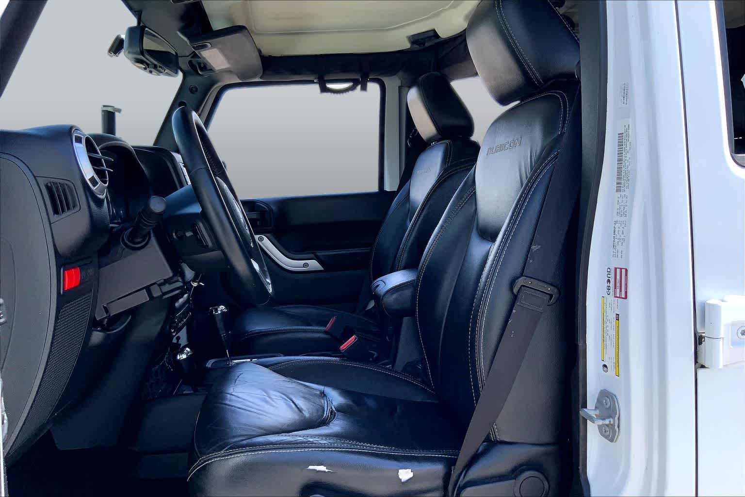 2014 Jeep Wrangler Unlimited Rubicon X Bright White Clearcoat at Mac Haik Ford