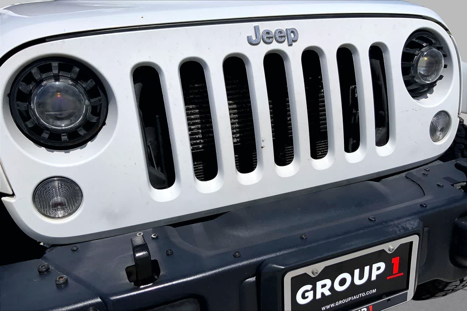 2014 Jeep Wrangler Unlimited Rubicon X Bright White Clearcoat at Mac Haik Ford