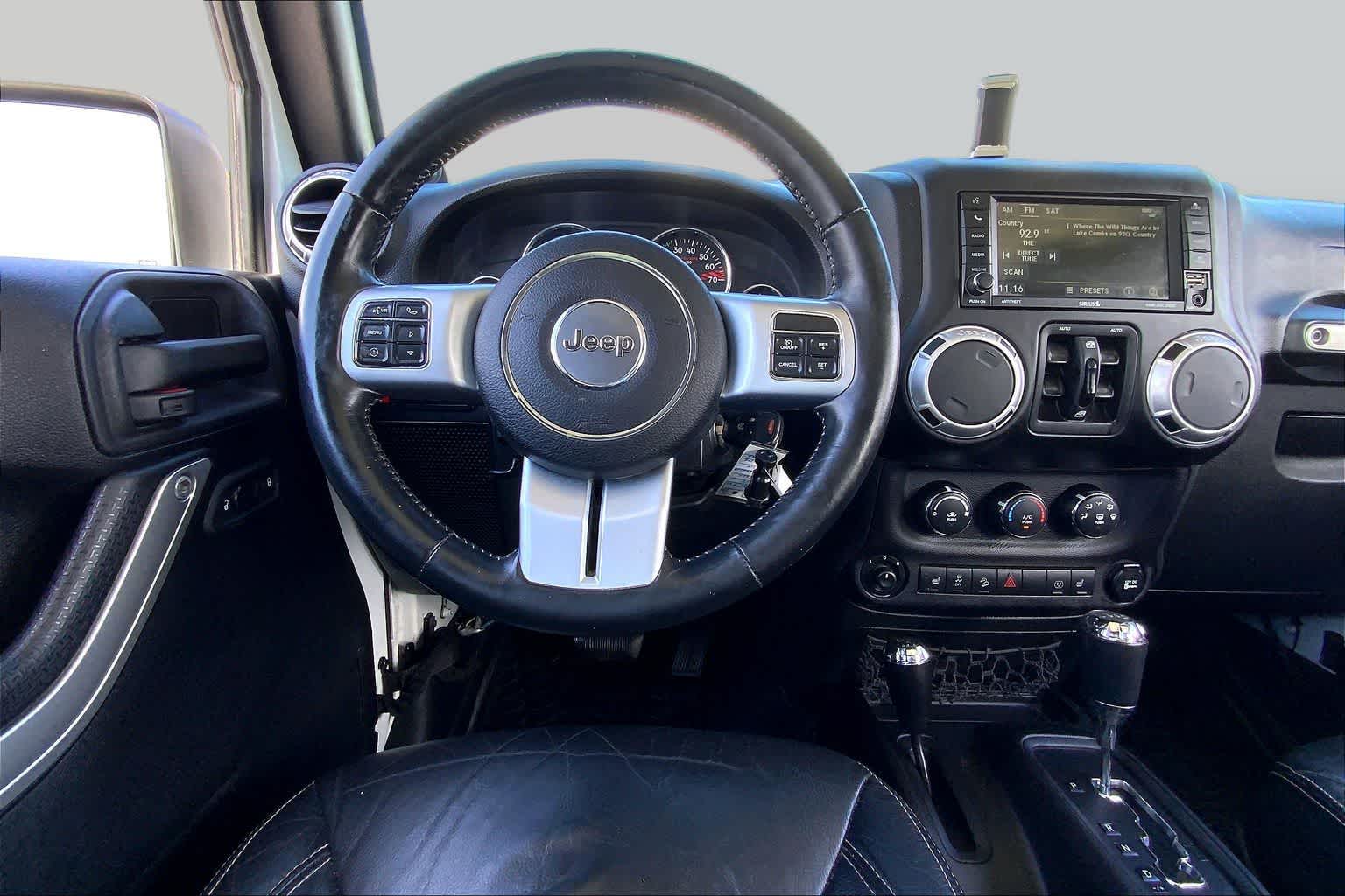2014 Jeep Wrangler Unlimited Rubicon X Bright White Clearcoat at Mac Haik Ford
