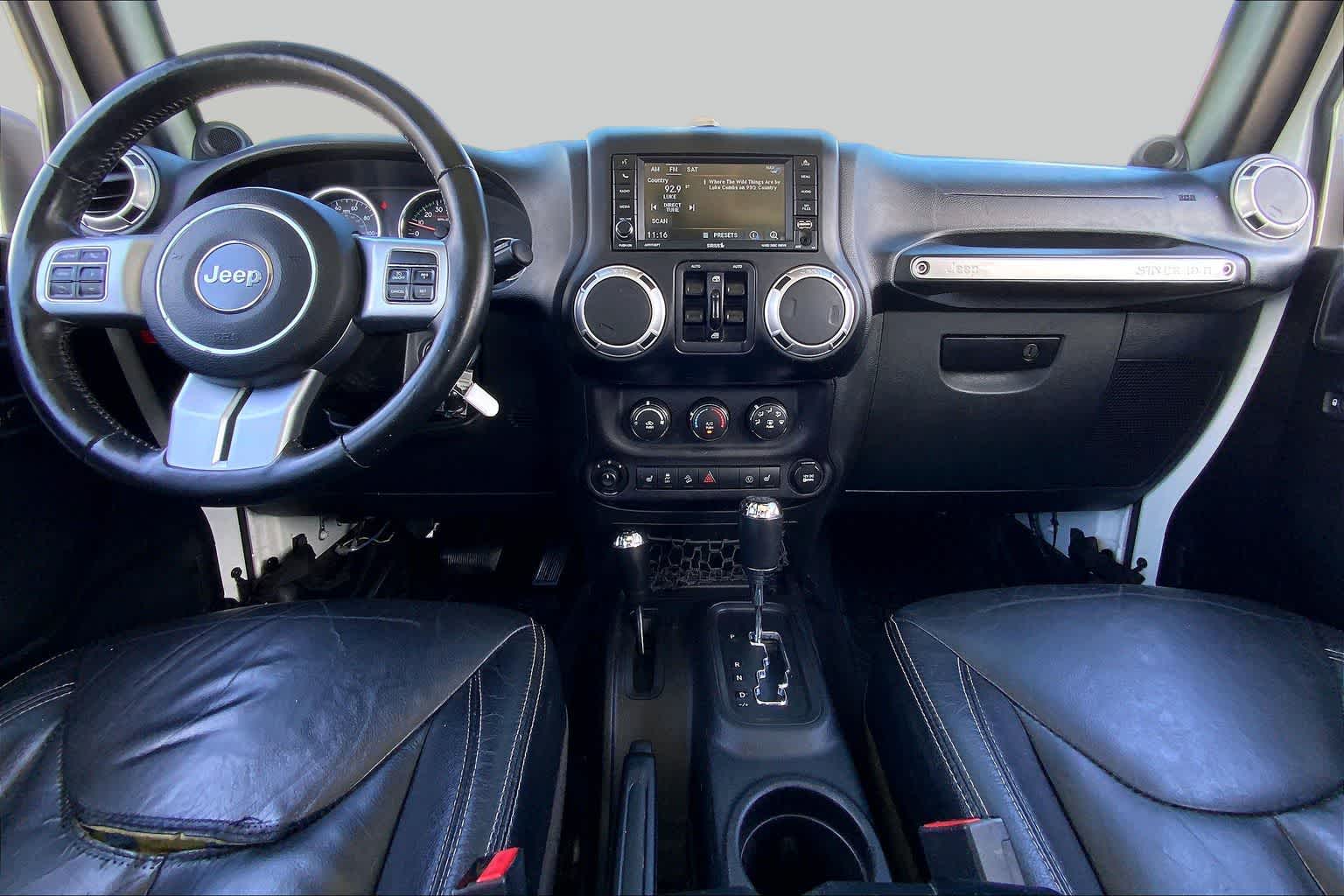 2014 Jeep Wrangler Unlimited Rubicon X Bright White Clearcoat at Mac Haik Ford