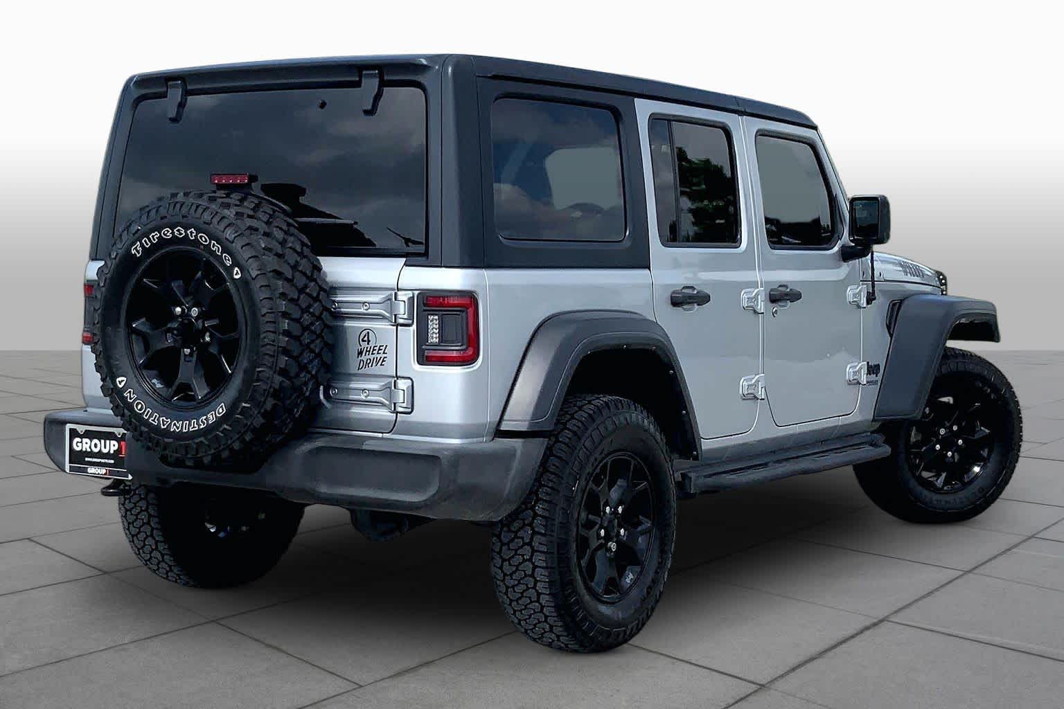 2022 Jeep Wrangler Unlimited Willys Silver Zynith Clearcoat at Lexus Southwest Houston