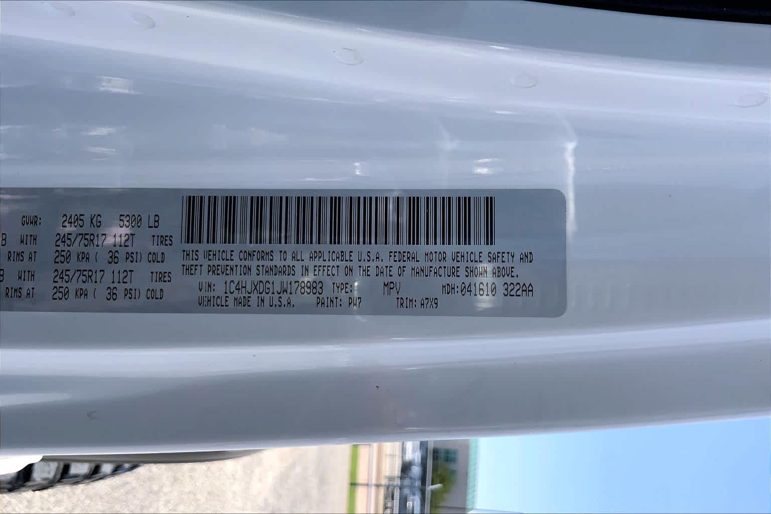 2018 Jeep Wrangler Unlimited Sport S Bright White Clearcoat at Honda of Clear Lake