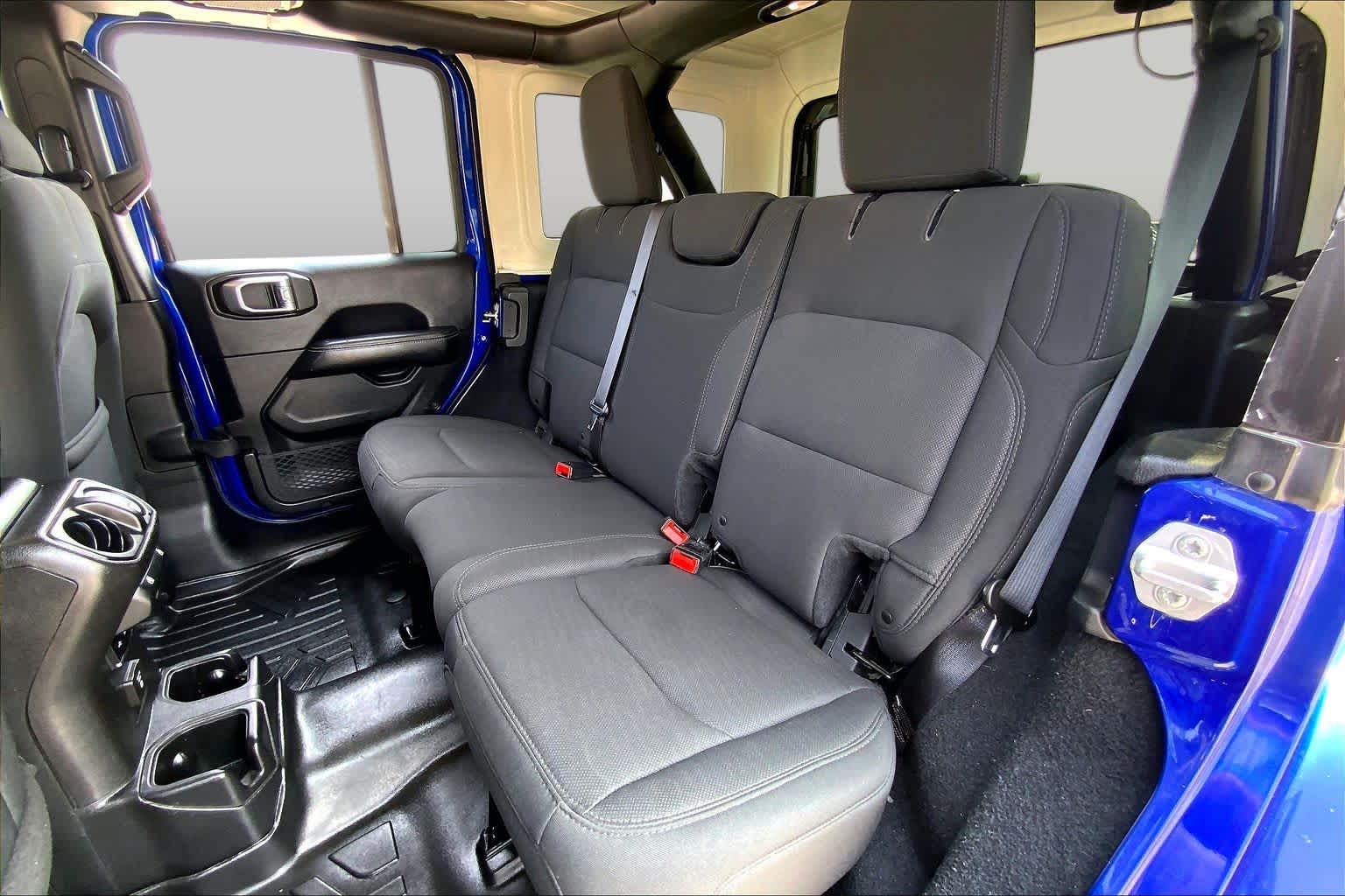 2018 Jeep Wrangler Unlimited Sahara Ocean Blue Metallic Clearcoat at Mac Haik CDJR North Houston