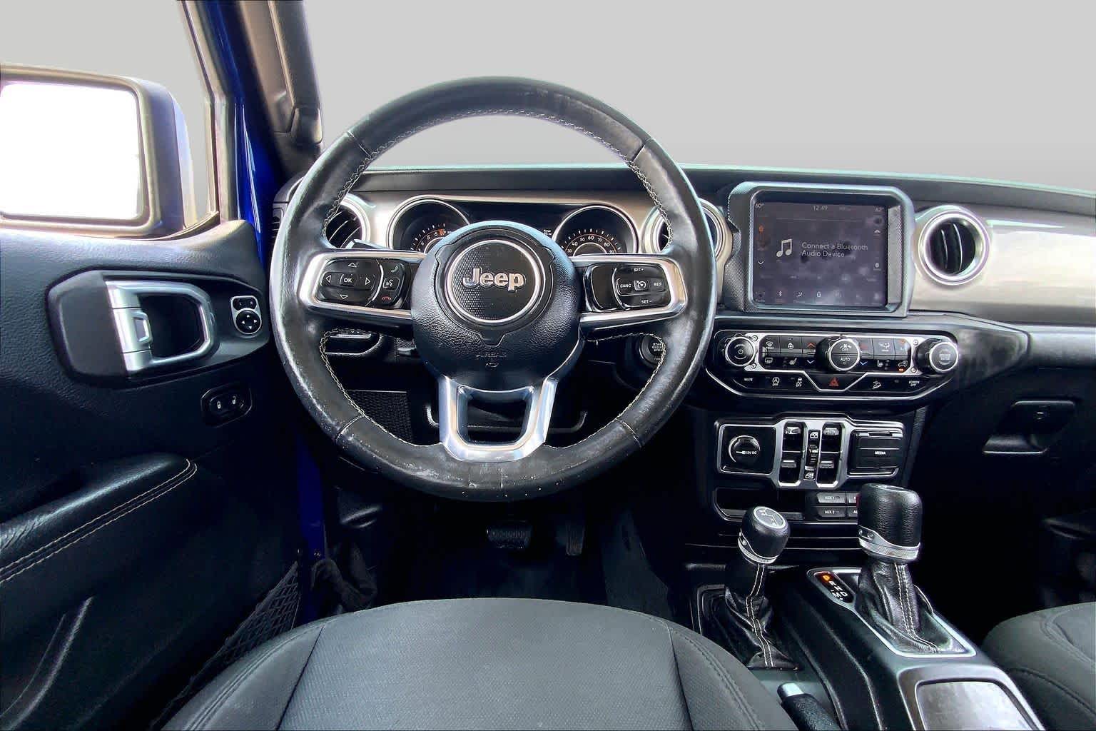 2018 Jeep Wrangler Unlimited Sahara Ocean Blue Metallic Clearcoat at Mac Haik CDJR North Houston