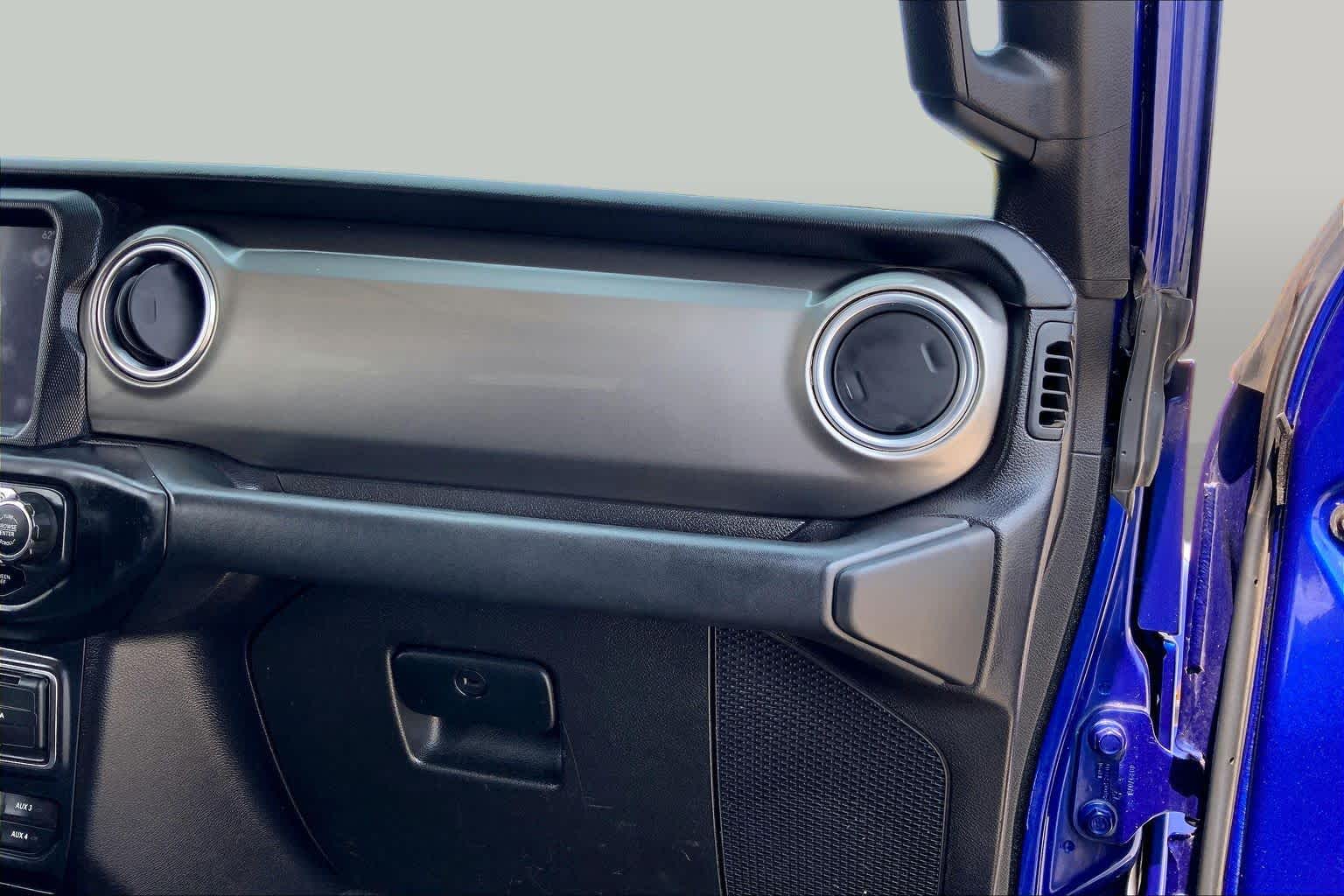 2018 Jeep Wrangler Unlimited Sahara Ocean Blue Metallic Clearcoat at Mac Haik CDJR North Houston