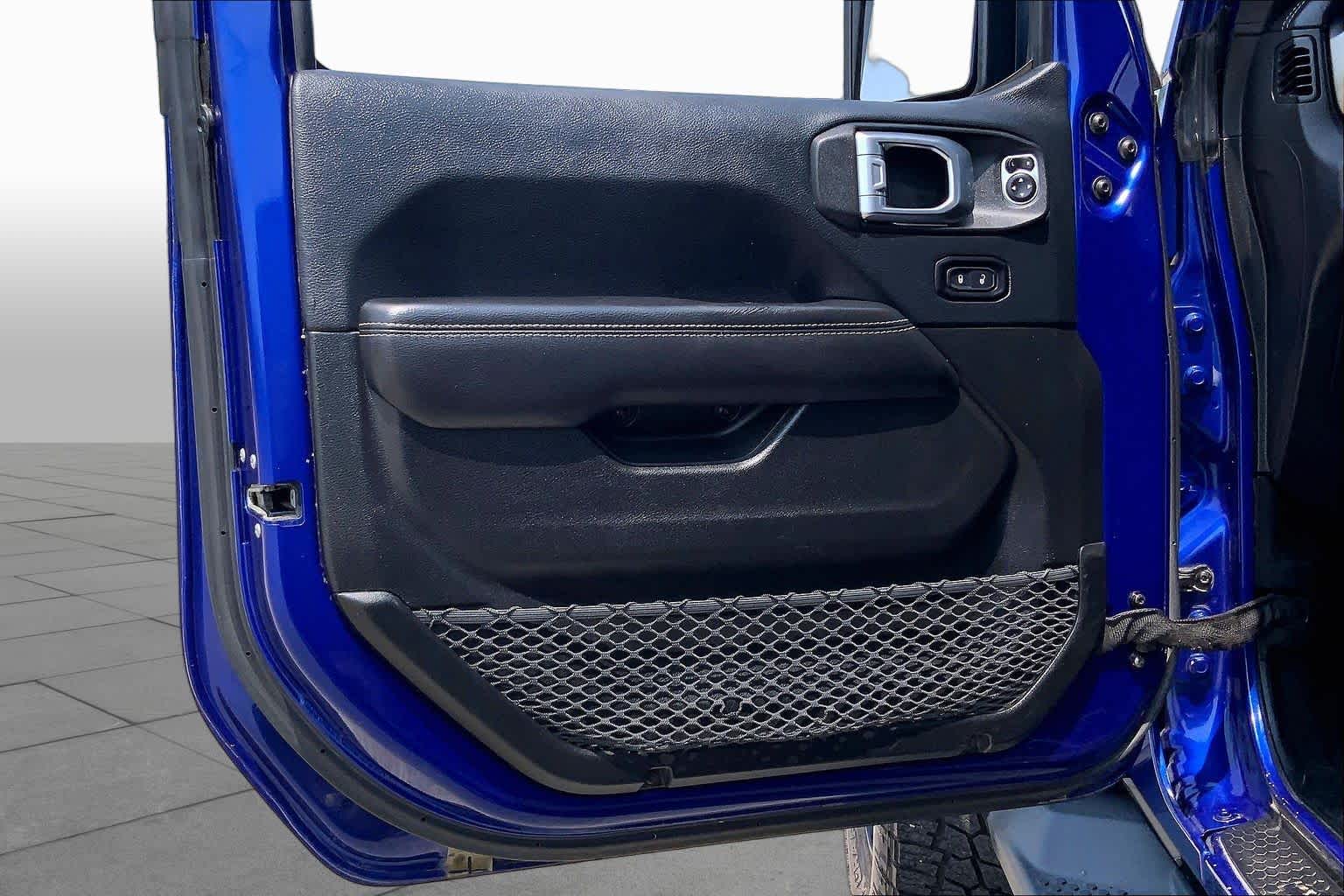 2018 Jeep Wrangler Unlimited Sahara Ocean Blue Metallic Clearcoat at Mac Haik CDJR North Houston