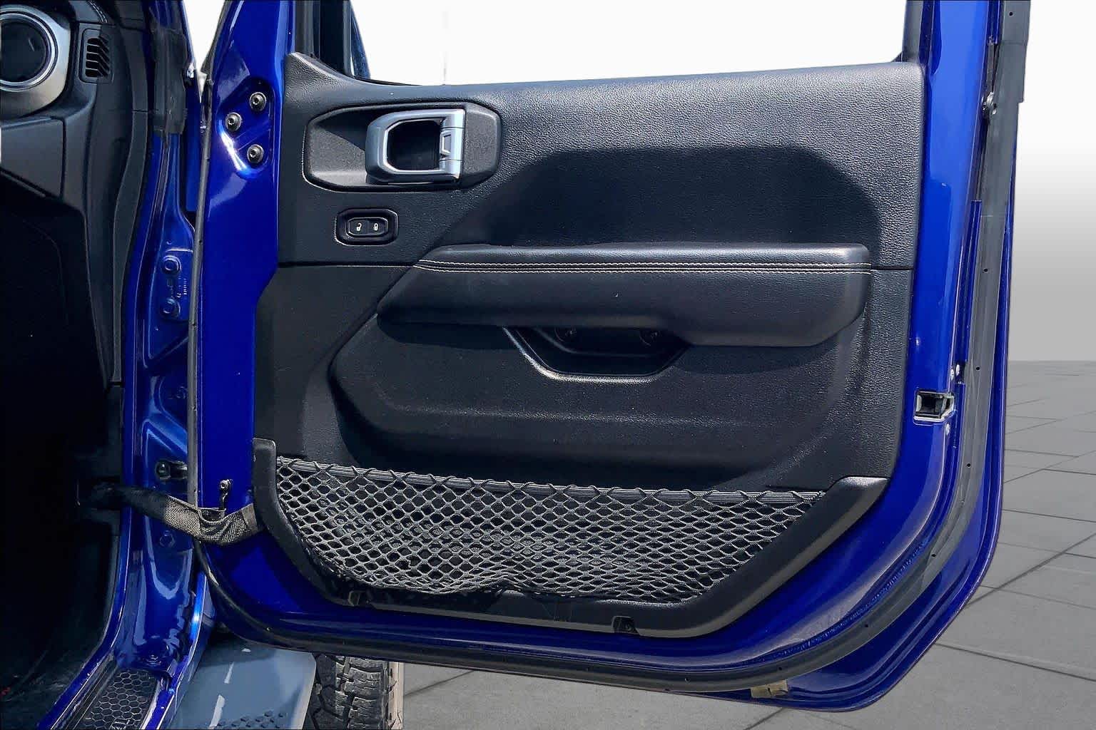 2018 Jeep Wrangler Unlimited Sahara Ocean Blue Metallic Clearcoat at Mac Haik CDJR North Houston