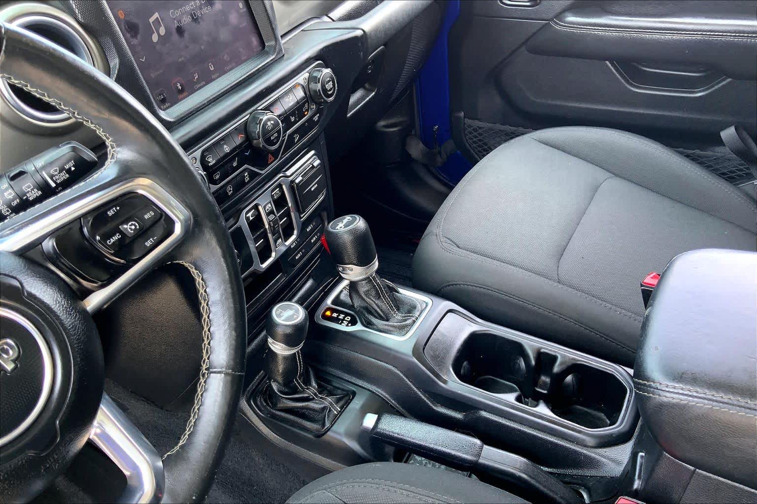 2018 Jeep Wrangler Unlimited Sahara Ocean Blue Metallic Clearcoat at Mac Haik CDJR North Houston