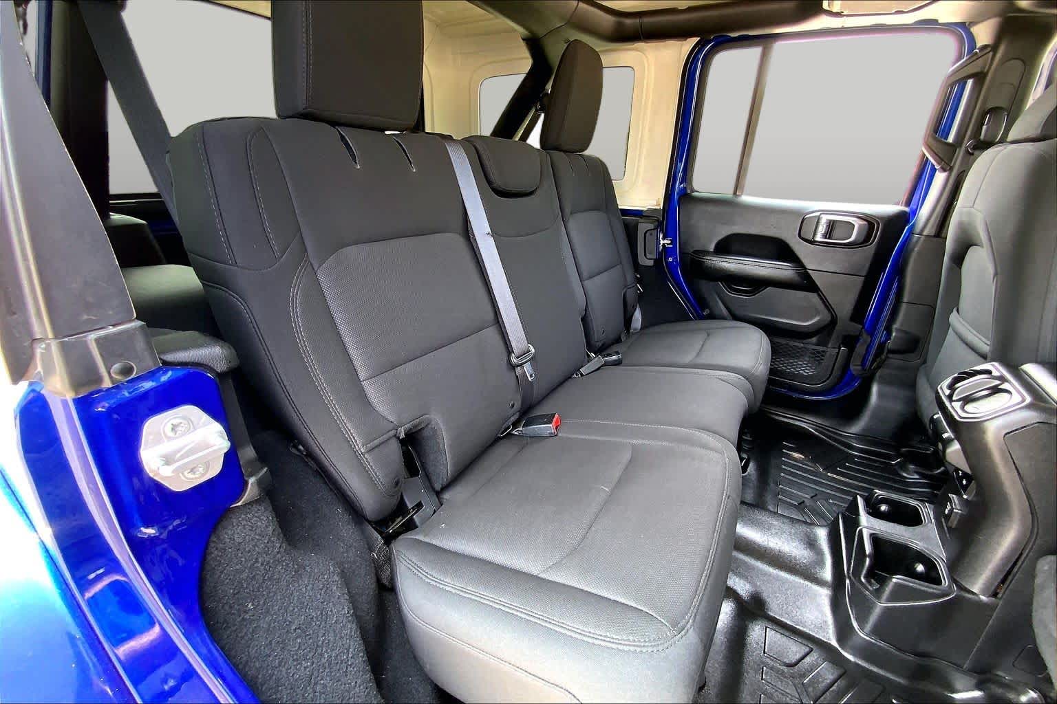 2018 Jeep Wrangler Unlimited Sahara Ocean Blue Metallic Clearcoat at Mac Haik CDJR North Houston