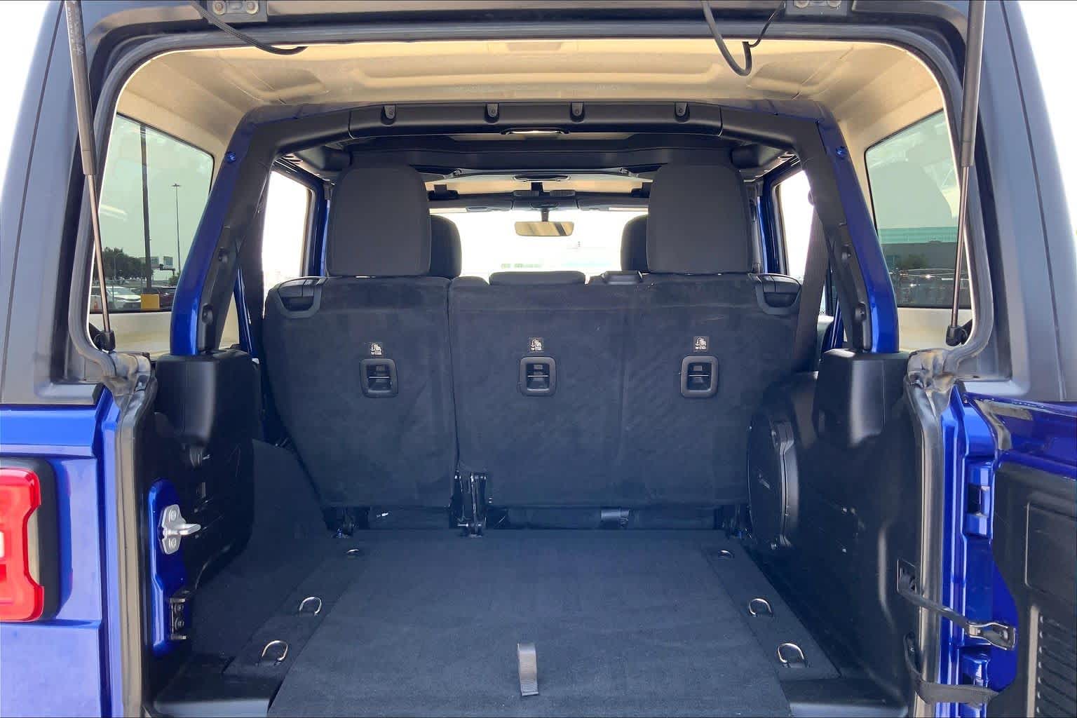 2018 Jeep Wrangler Unlimited Sahara Ocean Blue Metallic Clearcoat at Mac Haik CDJR North Houston