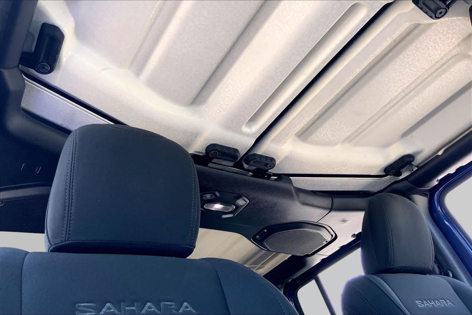 2018 Jeep Wrangler Unlimited Sahara Ocean Blue Metallic Clearcoat at Mac Haik CDJR North Houston