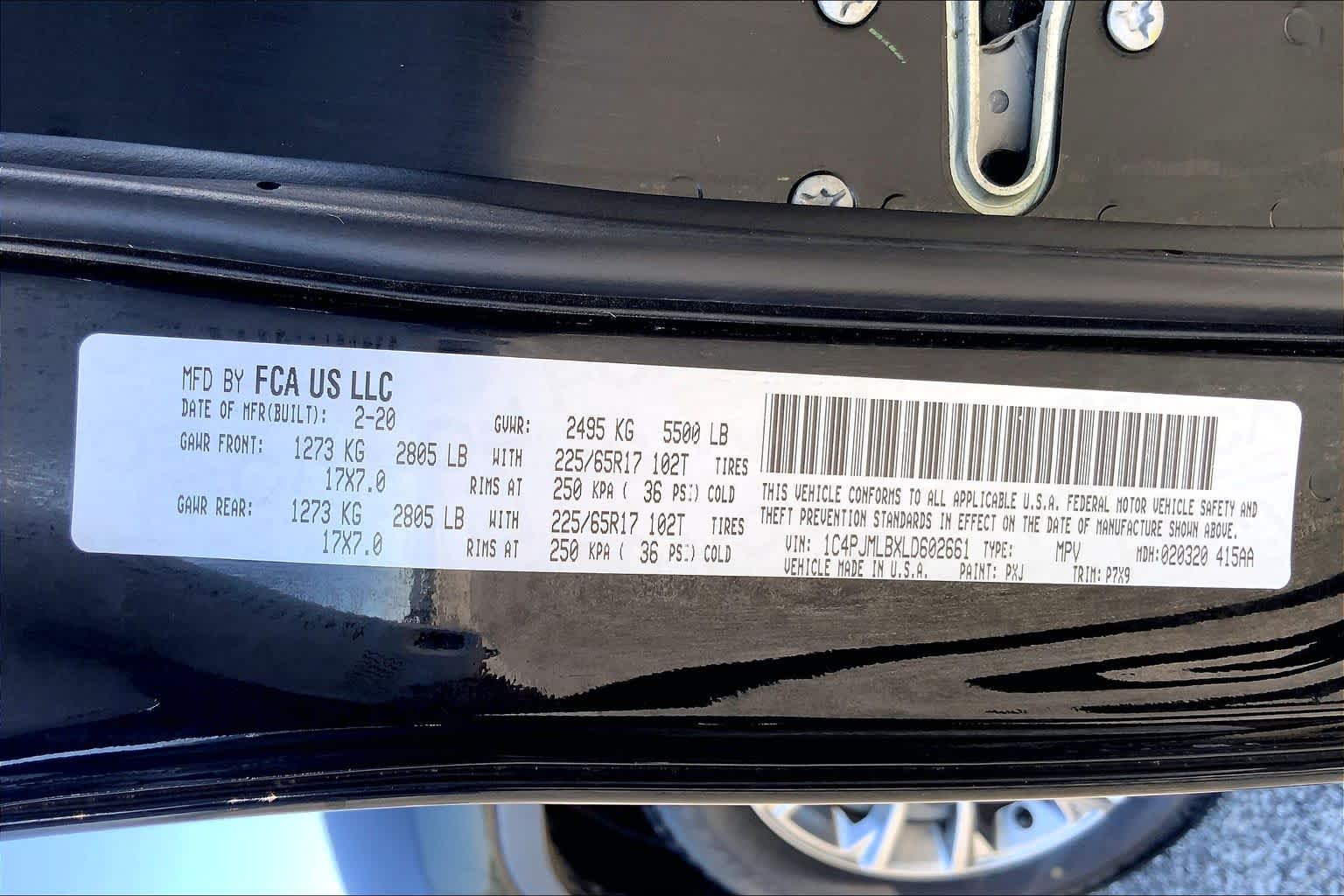 2020 Jeep Cherokee Latitude Plus Diamond Black Crystal Pearlcoat at Baytown Ford