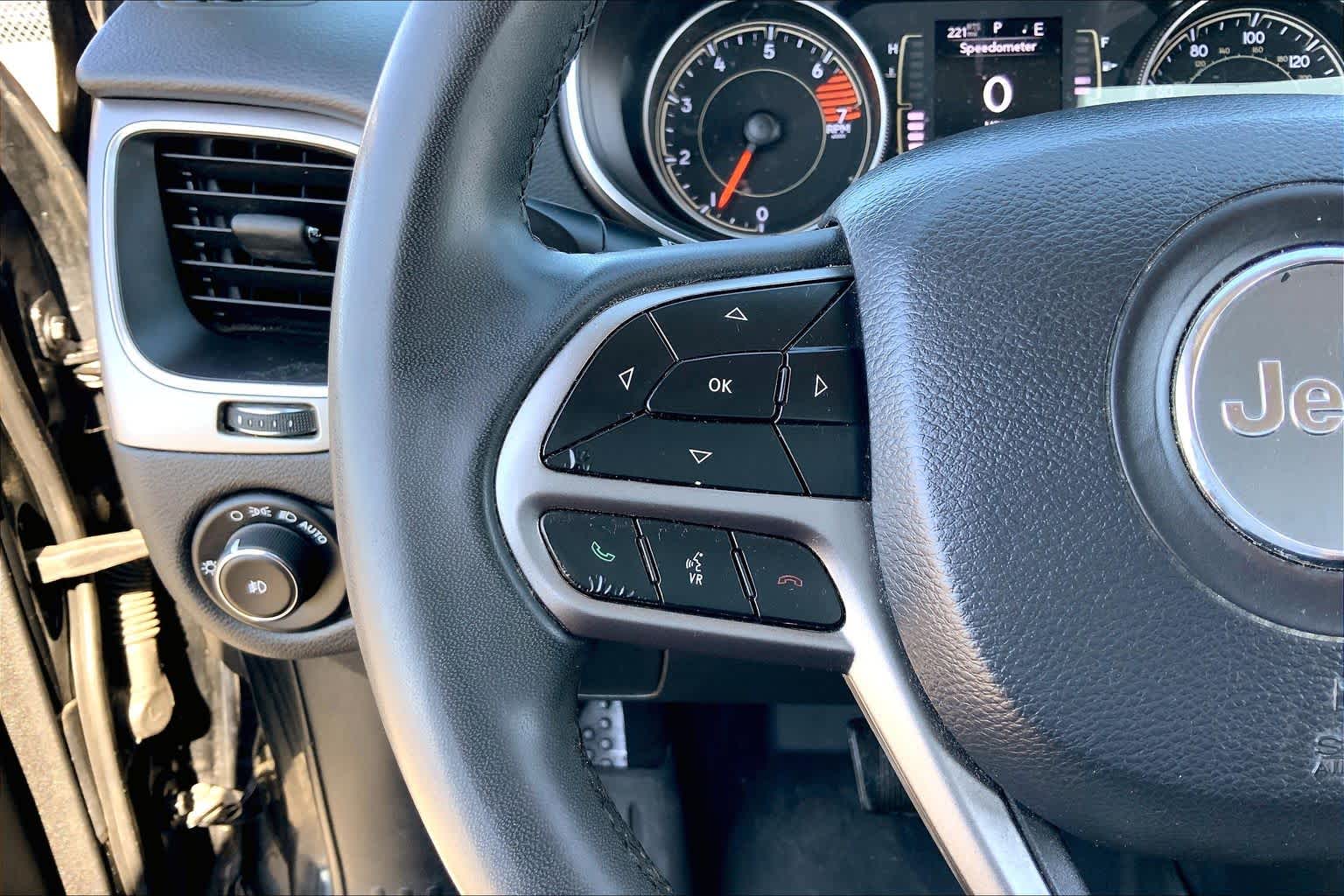 2020 Jeep Cherokee Latitude Plus Diamond Black Crystal Pearlcoat at Baytown Ford