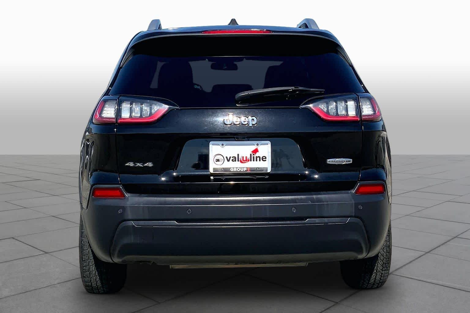 2020 Jeep Cherokee Latitude Plus Diamond Black Crystal Pearlcoat at Baytown Ford