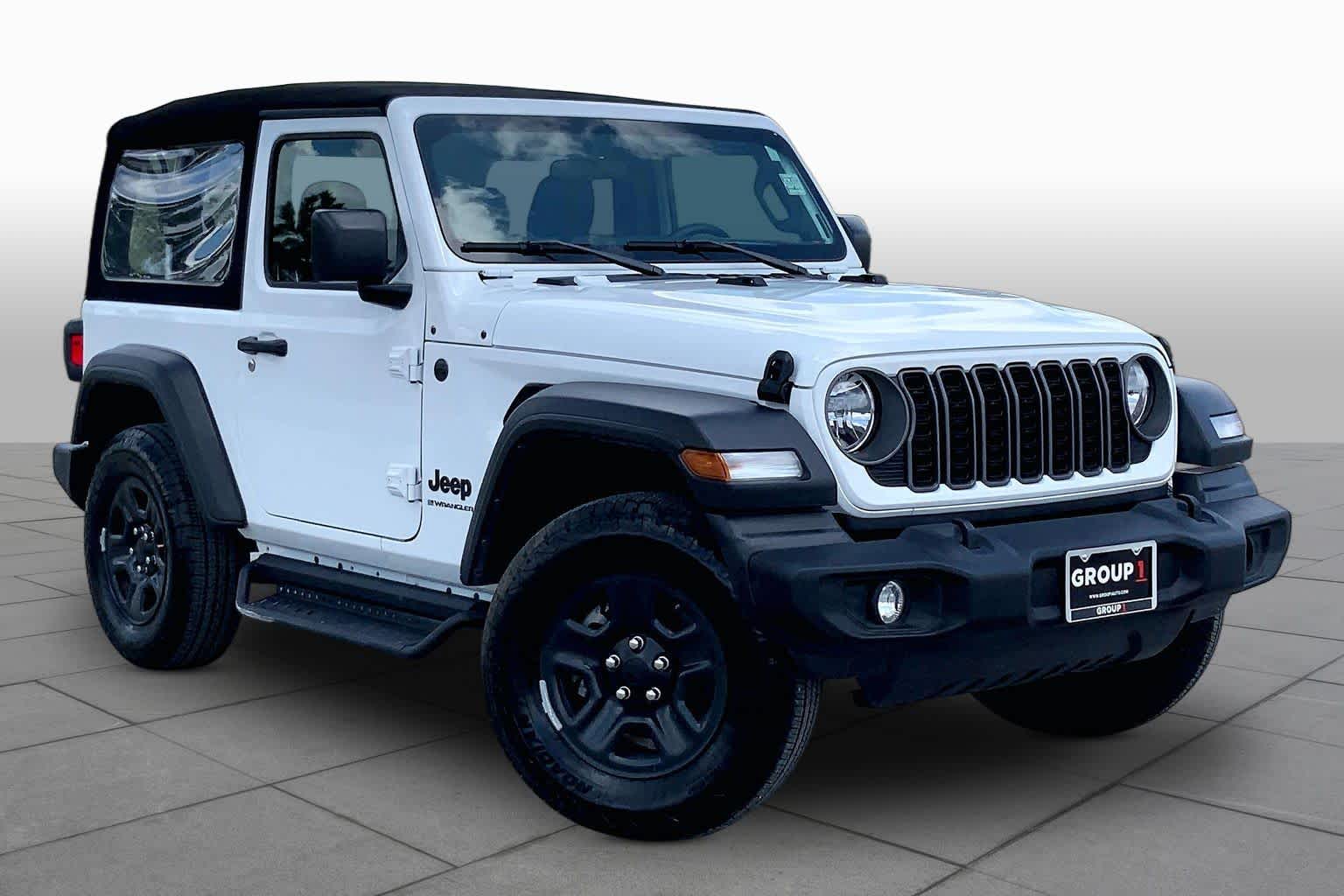 2024 Jeep Wrangler Sport Bright White Clearcoat at Mac Haik CDJR North Houston