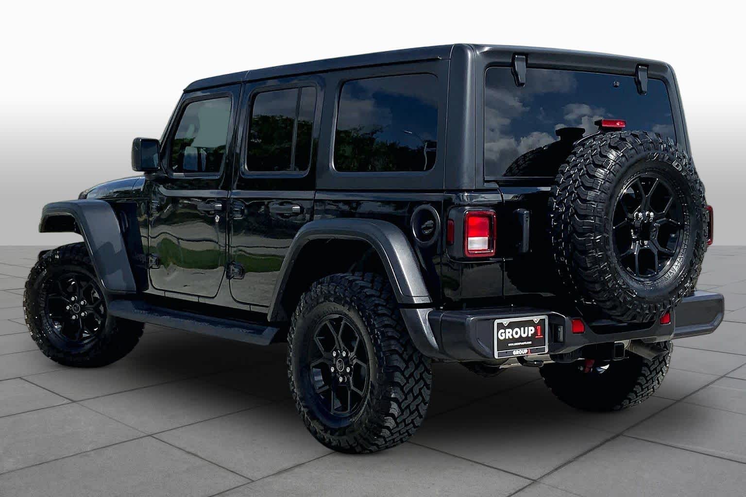 2024 Jeep Wrangler Willys Black Clearcoat at Mac Haik CDJR North Houston