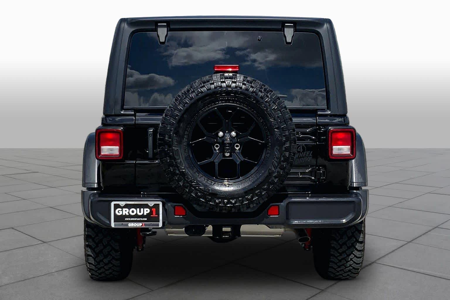 2024 Jeep Wrangler Willys Black Clearcoat at Mac Haik CDJR North Houston