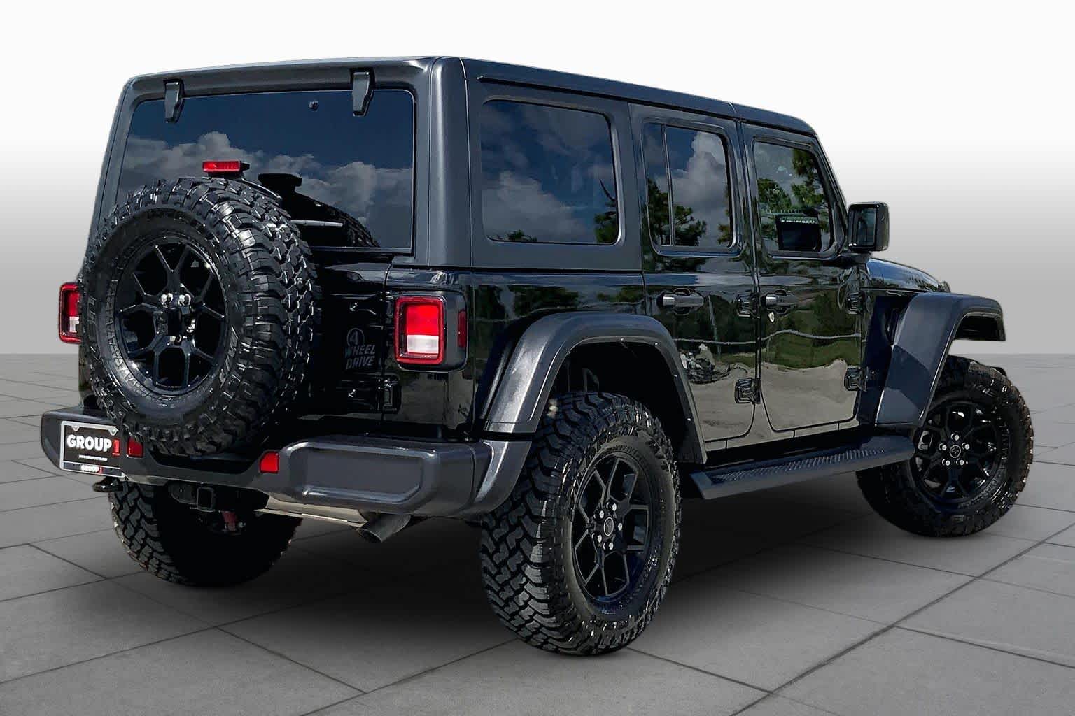 2024 Jeep Wrangler Willys Black Clearcoat at Mac Haik CDJR North Houston
