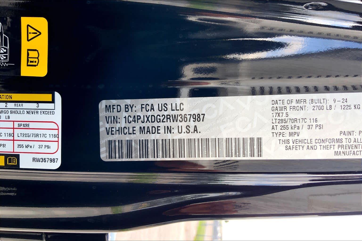 2024 Jeep Wrangler Willys Black Clearcoat at Mac Haik CDJR North Houston