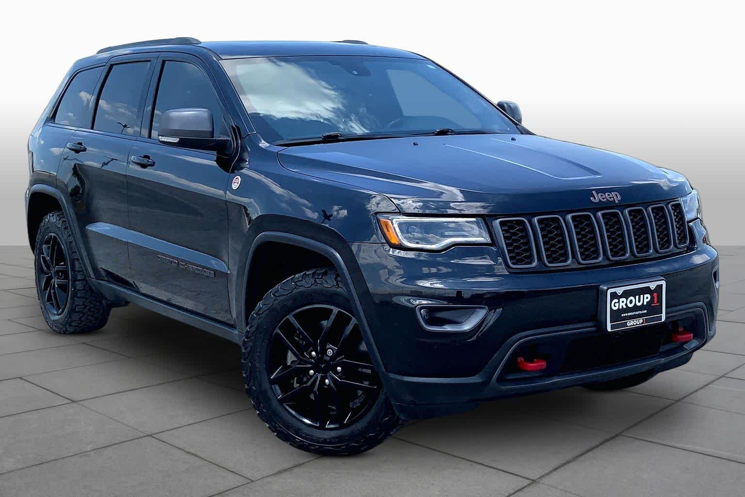2021 Jeep Grand Cherokee Trailhawk Diamond Black Crystal Pearlcoat at AutoNation Chrysler Jeep Dodge Ram Spring