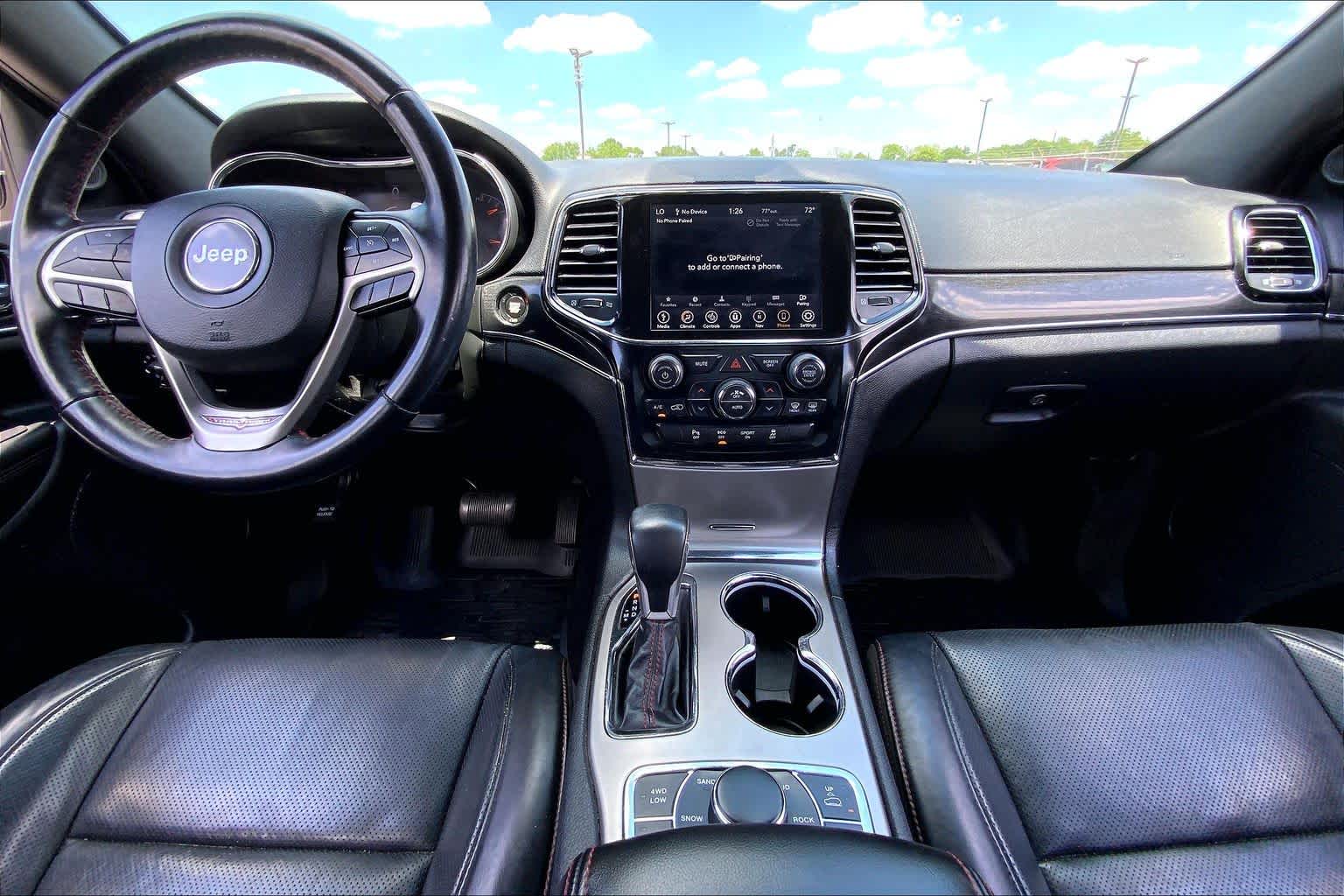 2021 Jeep Grand Cherokee Trailhawk Diamond Black Crystal Pearlcoat at AutoNation Chrysler Jeep Dodge Ram Spring