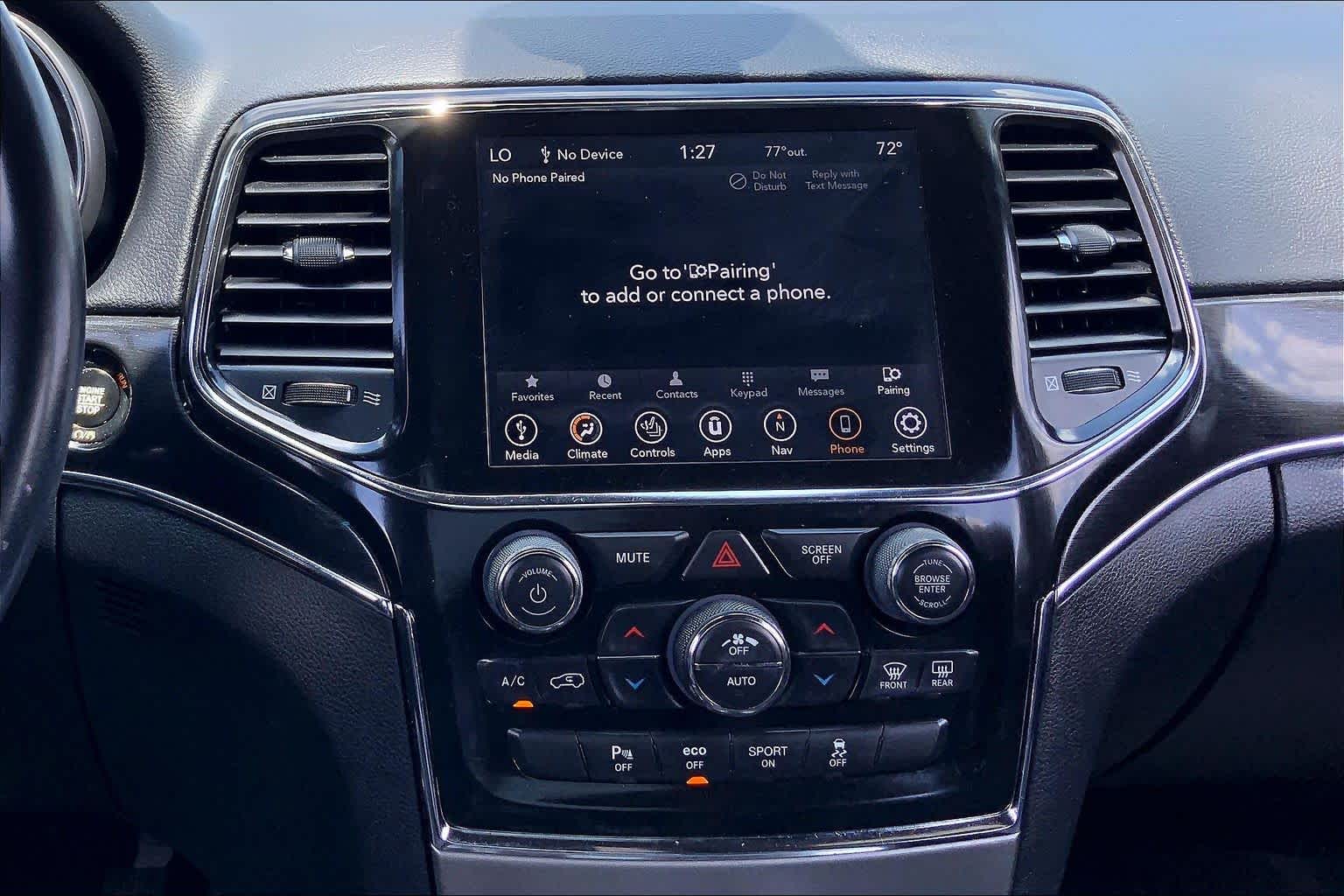 2021 Jeep Grand Cherokee Trailhawk Diamond Black Crystal Pearlcoat at AutoNation Chrysler Jeep Dodge Ram Spring