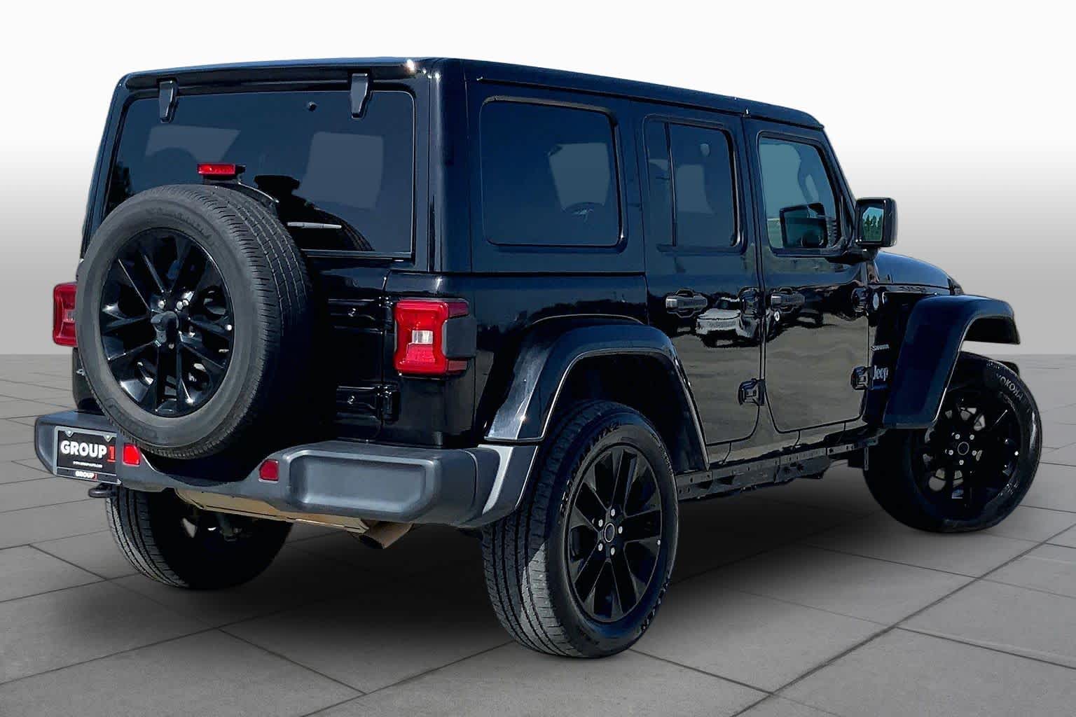 2024 Jeep Wrangler 4xe Sahara Black Clearcoat at Mac Haik CDJR North Houston