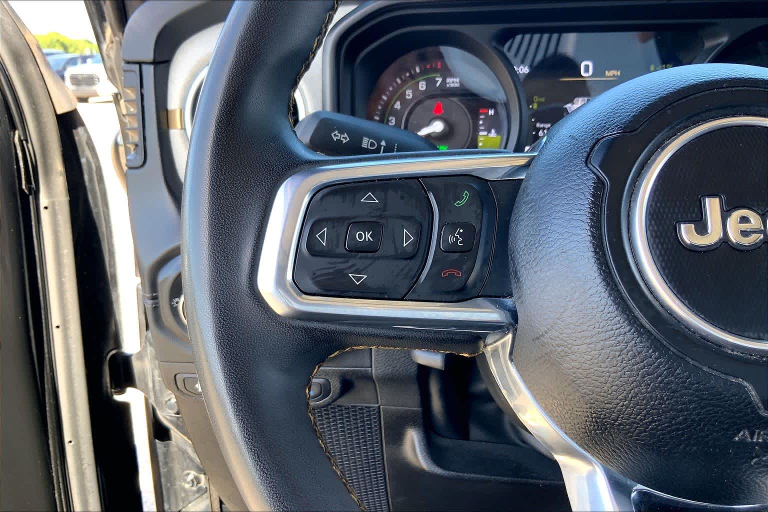2024 Jeep Wrangler 4xe Sahara Black Clearcoat at Mac Haik CDJR North Houston